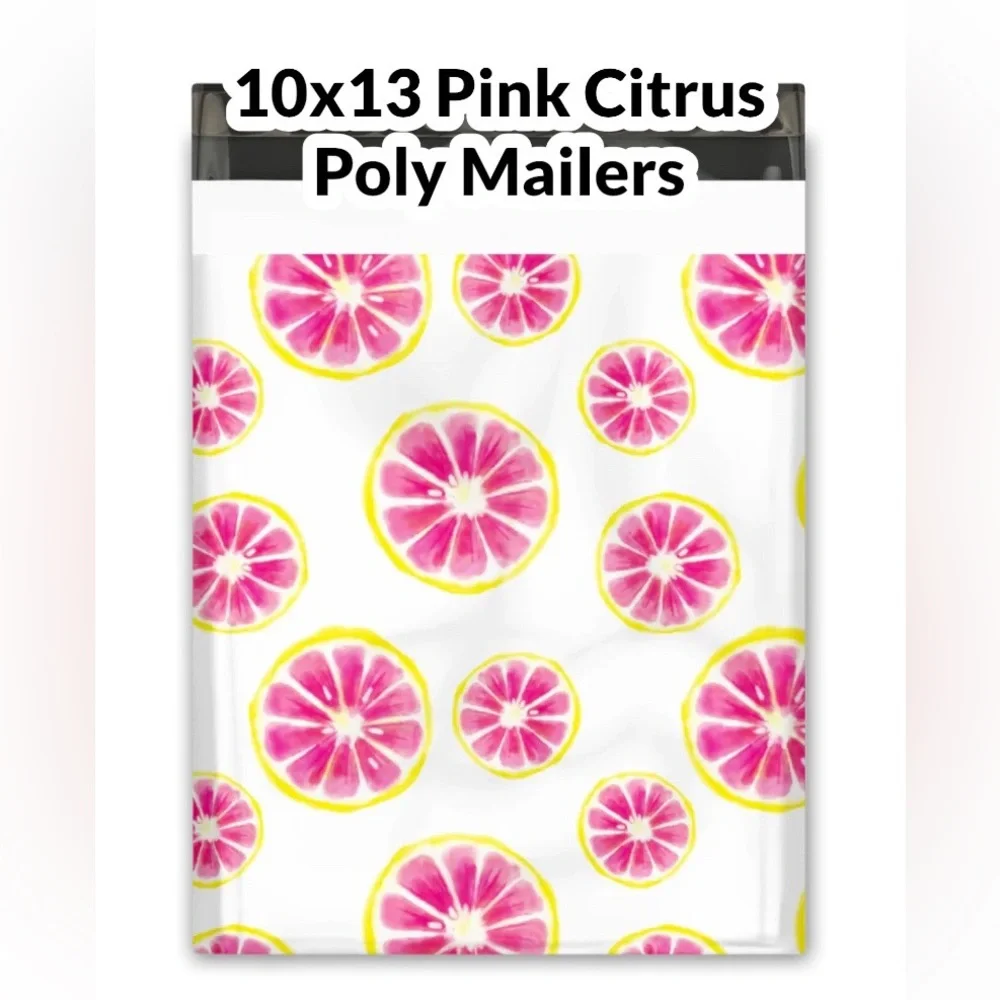 Pink Citrus Poly Mailers 10x13 Pack of 25